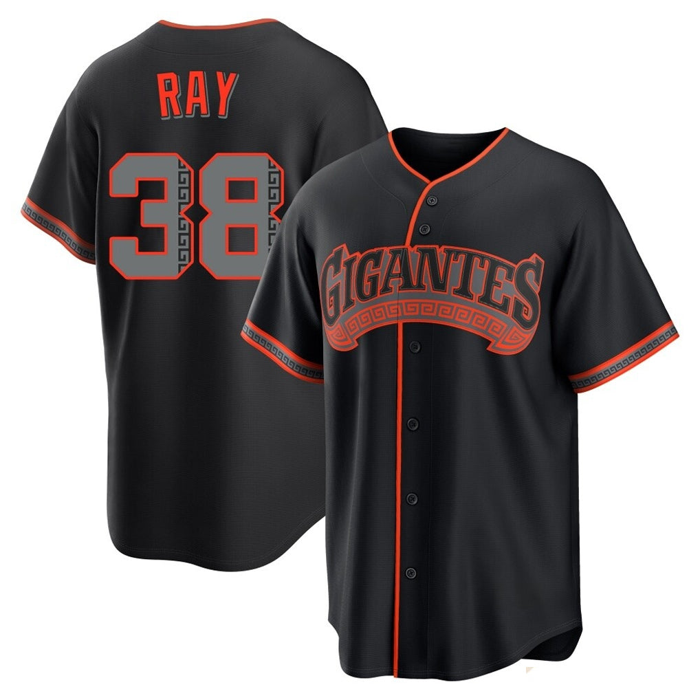 Odoa SF.Giants #38 Robbie Ray Player Black Alternate Limited Stitched Jerseys