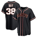 Odoa SF.Giants #38 Robbie Ray Player Black Fashion Out Home Limited Stitched Jerseys