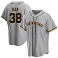 Odoa SF.Giants #38 Robbie Ray Player Gray Home Game Stitched Jerseys