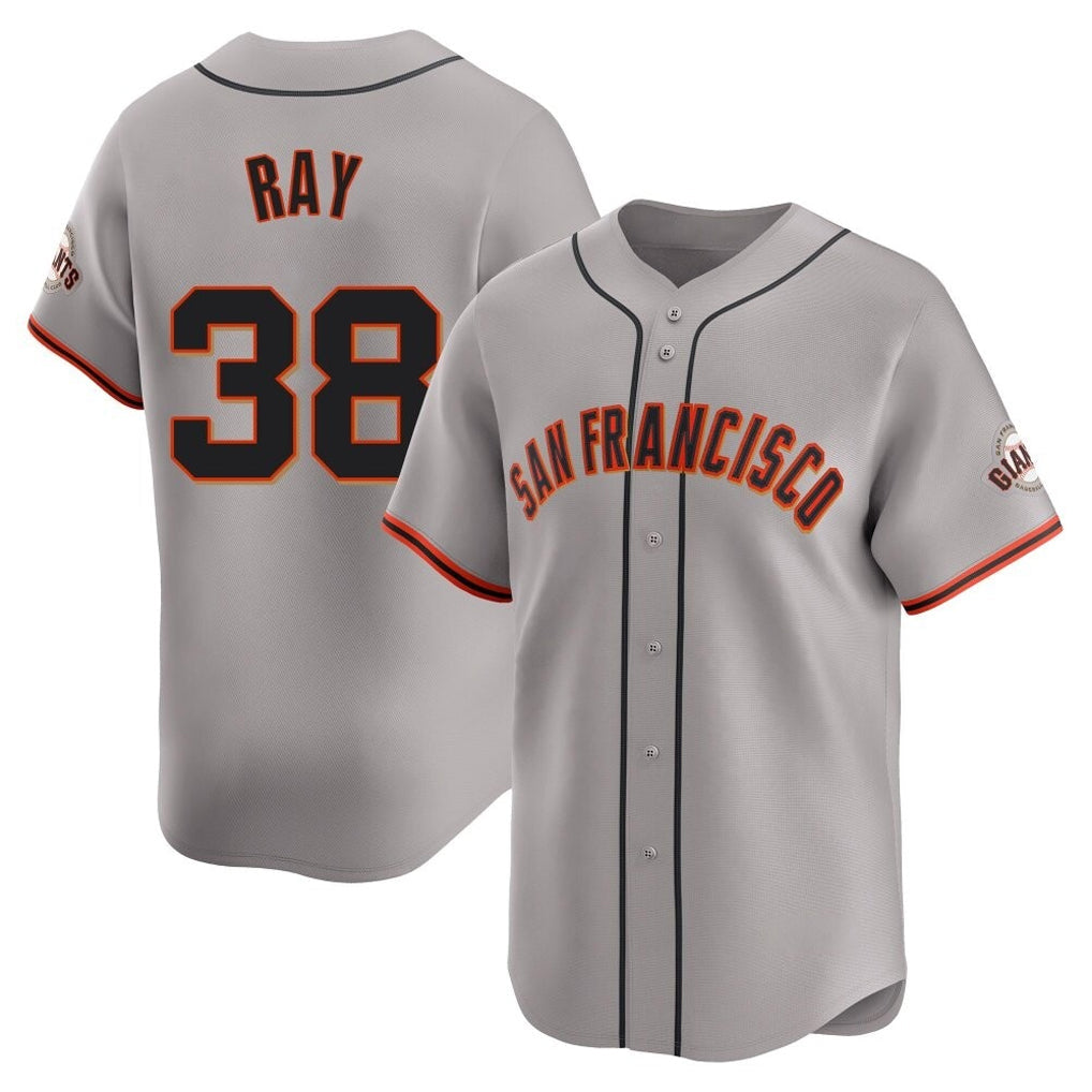 Odoa SF.Giants #38 Robbie Ray Player Gray Home Limited Stitched Jerseys