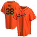 Odoa SF.Giants #38 Robbie Ray Player Orange Home Game Stitched Jerseys