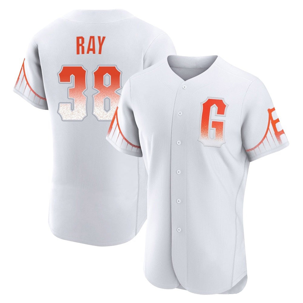 Odoa SF.Giants #38 Robbie Ray Player White City Connect Home Limited Elite Stitched Jerseys