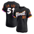 Odoa SF.Giants #51 Jung Hoo Lee Player Black 2025 City Connect Home Limited Elite Stitched Jerseys