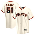 Odoa SF.Giants #51 Jung Hoo Lee Player Cream Home Game Stitched Jerseys