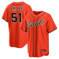 Odoa SF.Giants #51 Jung Hoo Lee Player Orange Home Game Stitched Jerseys