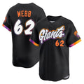 Odoa SF.Giants #62 Logan Webb Player Black City Connect Home Limited Stitched Jerseys