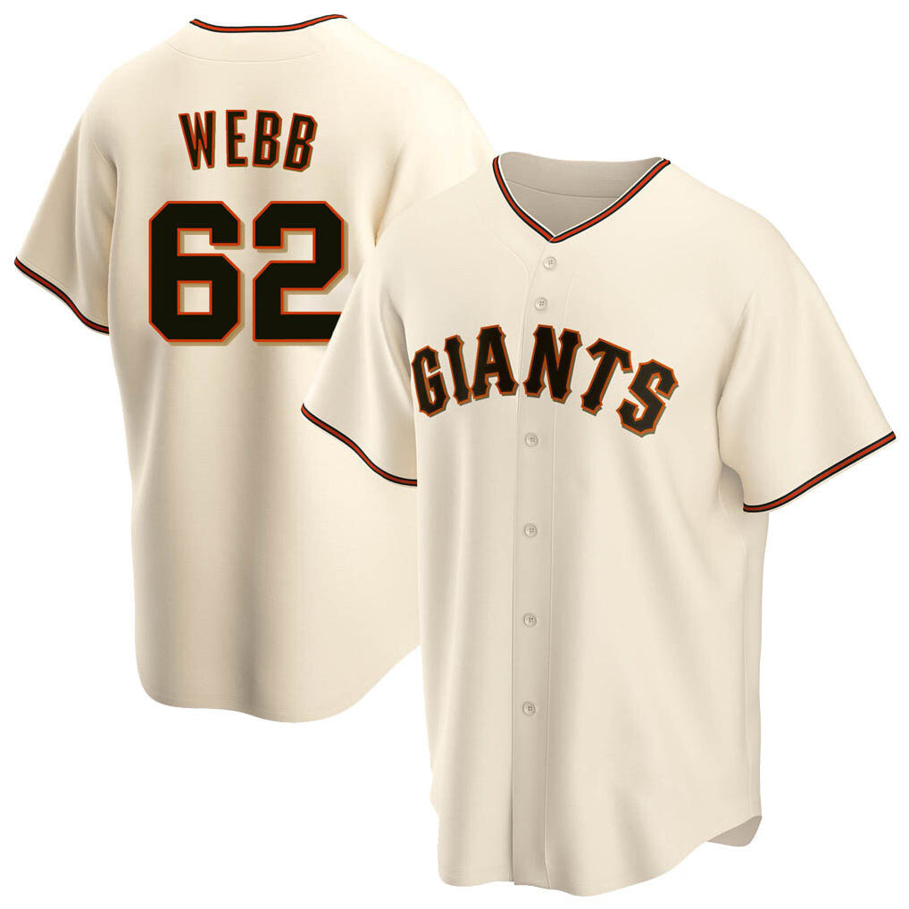 Odoa SF.Giants #62 Logan Webb Player Cream Home Game Stitched Jerseys