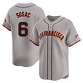 Odoa SF.Giants #6 Daniel Susac Player Gray Home Limited Stitched Jerseys