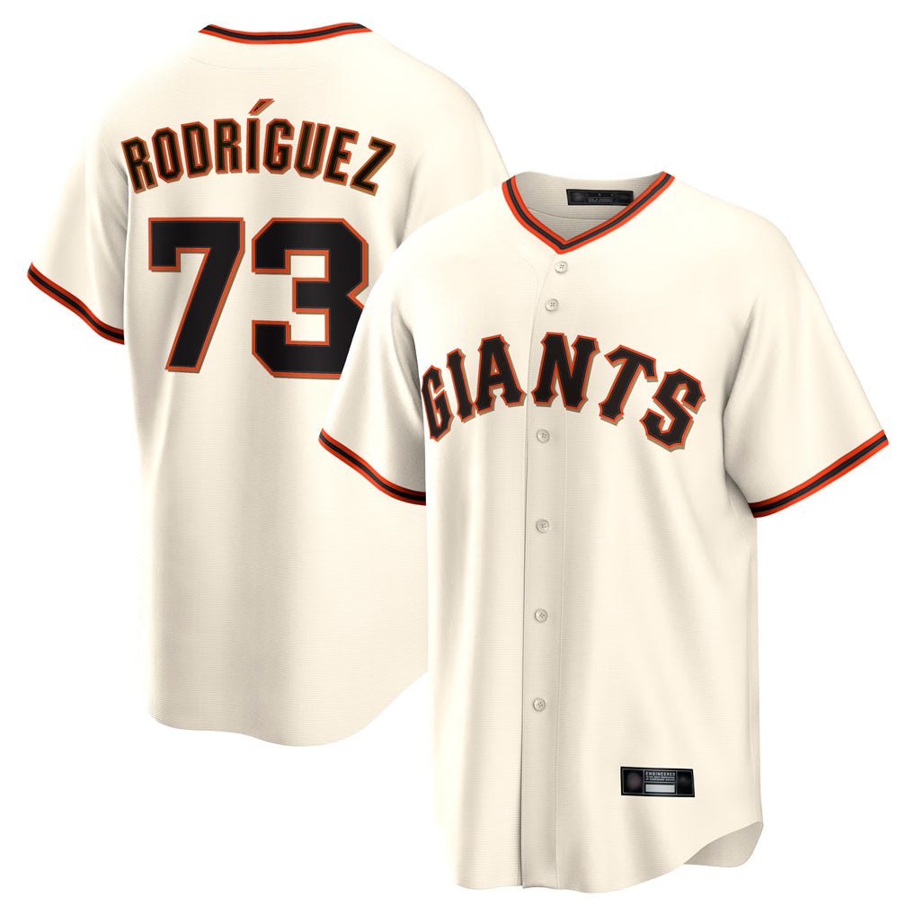 Odoa SF.Giants #73 Randy Rodriguez Player Cream Home Game Stitched Jerseys