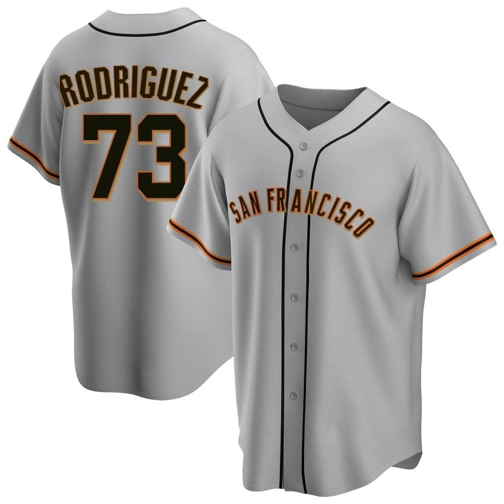Odoa SF.Giants #73 Randy Rodriguez Player Gray Home Game Stitched Jerseys