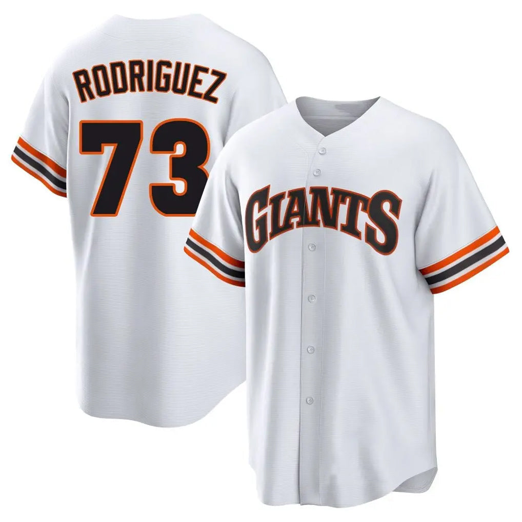 Odoa SF.Giants #73 Randy Rodriguez Player White Home Game Stitched Jerseys