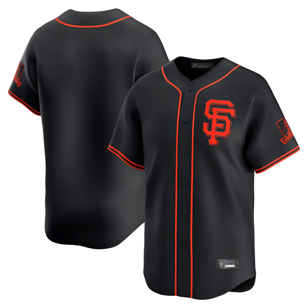 Odoa SF.Giants Blank Player Black 2026 Home Limited Stitched Jerseys