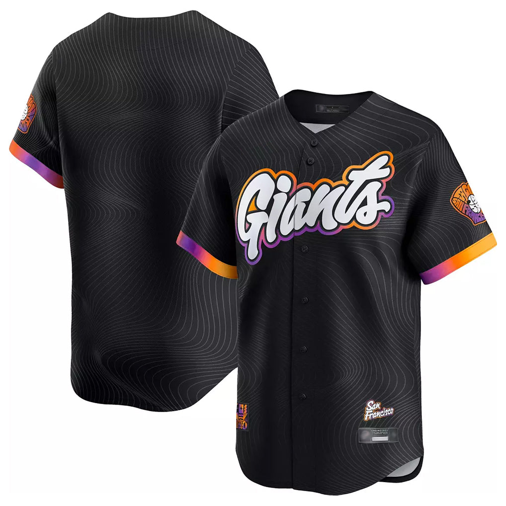 Odoa SF.Giants Blank Player Black City Connect Limited Vapor Stitched Jerseys