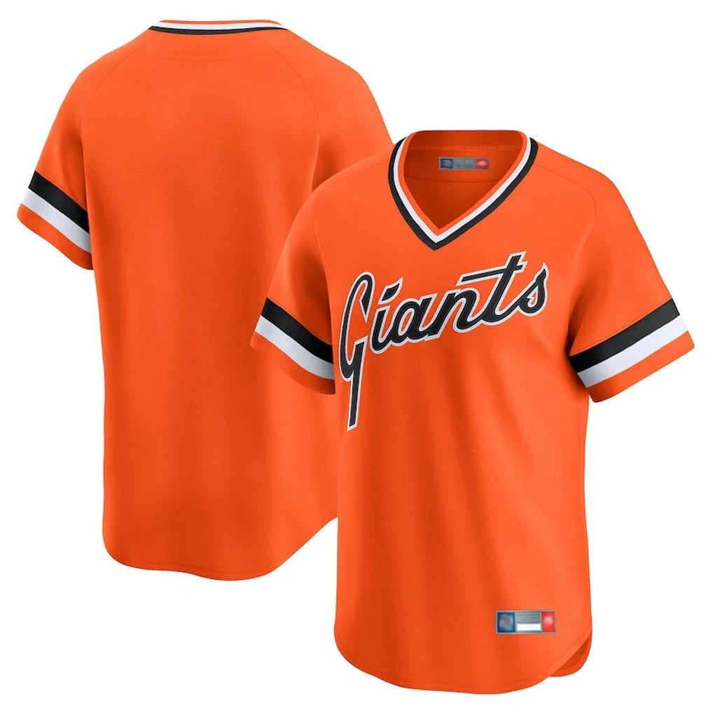 Odoa SF.Giants Blank Player Orange 2025 Cooperstown Collection Limited T-shirt Stitched Jerseys