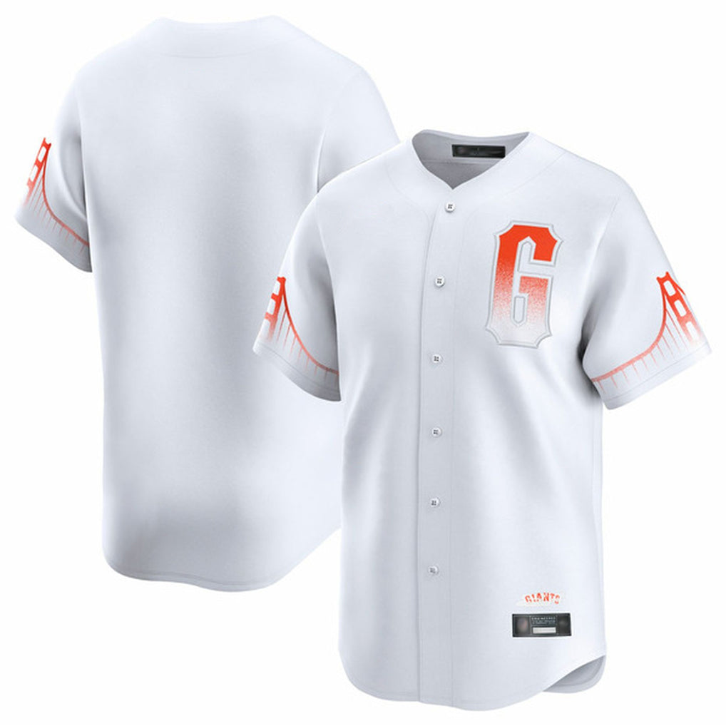 Odoa SF.Giants Blank Player White City Connect Home Limited Stitched Jerseys