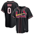 Odoa St. Louis Cardinals #0 Masyn Winn Player Black Carbon Fashio Game Stitched Jerseys