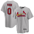 Odoa St. Louis Cardinals #0 Masyn Winn Player Gray Home Game Stitched Jerseys