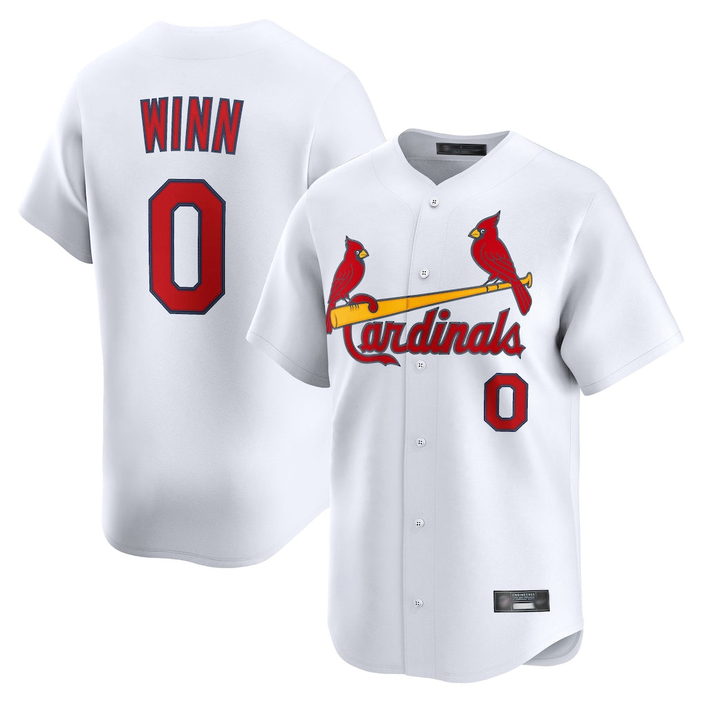 Odoa St. Louis Cardinals #0 Masyn Winn Player White Home Limited Stitched Jerseys