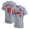 Odoa St. Louis Cardinals #11 Victor Scott II Player Gray Home Limited Elite Stitched Jerseys