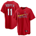 Odoa St. Louis Cardinals #11 Victor Scott II Player Red Home Game Stitched Jerseys