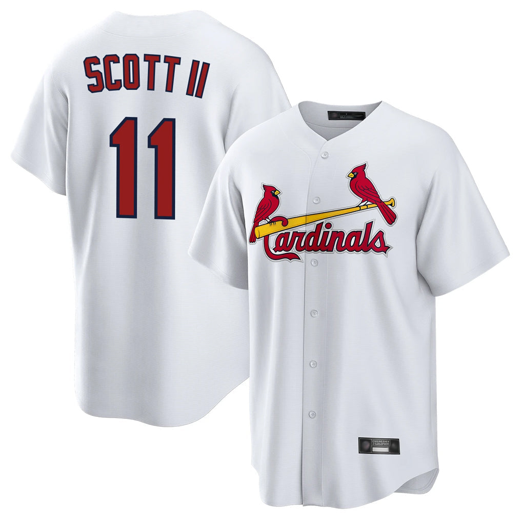 Odoa St. Louis Cardinals #11 Victor Scott II Player White Home Game Stitched Jerseys