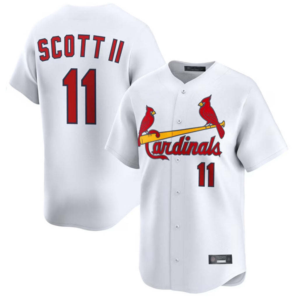 Odoa St. Louis Cardinals #11 Victor Scott II Player White Home Limited Stitched Jerseys