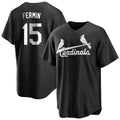 Odoa St. Louis Cardinals #15 Jose Fermin Player Black City Connect Home Limited Stitched Jerseys