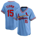 Odoa St. Louis Cardinals #15 Jose Fermin Player Light Blue City Connect Home T-shirt Stitched Jerseys