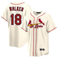 Odoa St. Louis Cardinals #18 Jordan Walker Player Cream Home Game Stitched Jerseys