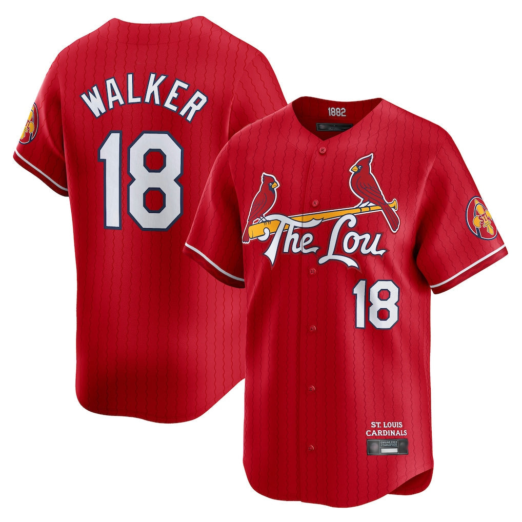 Odoa St. Louis Cardinals #18 Jordan Walker Player Red City Connect Limited Stitched Jerseys