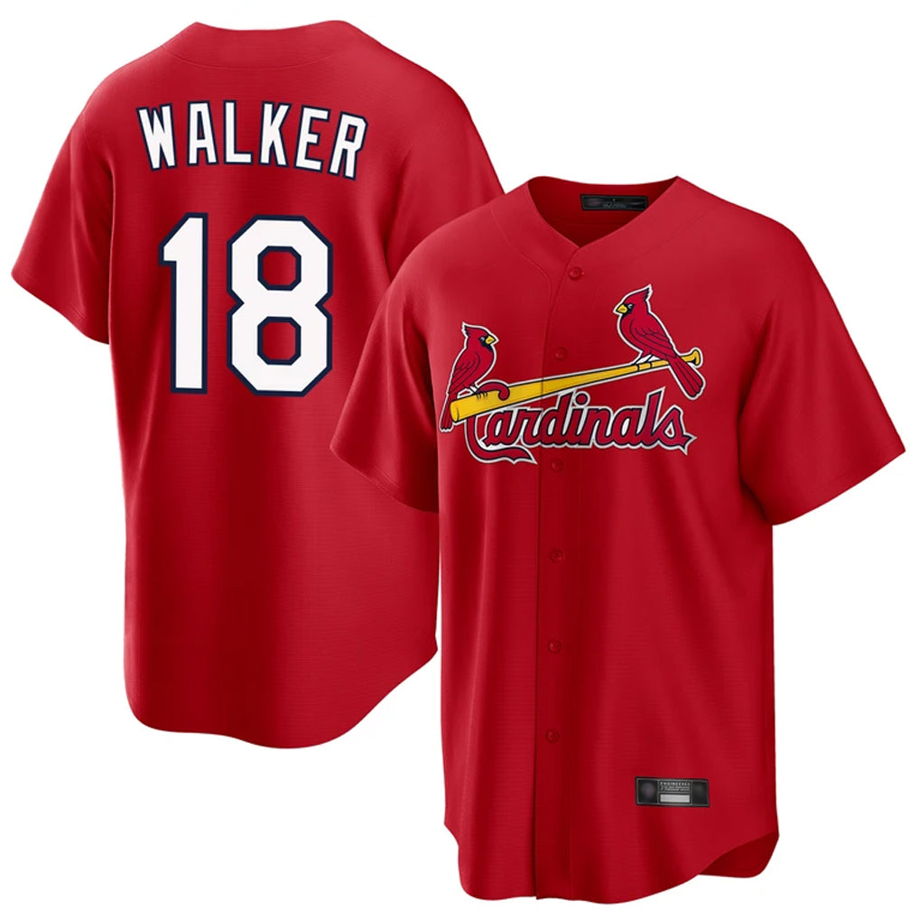 Odoa St. Louis Cardinals #18 Jordan Walker Player Red Home Game Stitched Jerseys