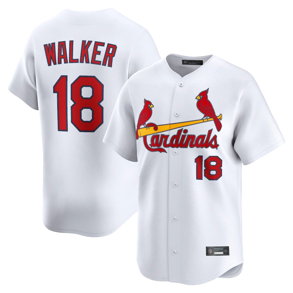 Odoa St. Louis Cardinals #18 Jordan Walker Player White Home Limited Stitched Jerseys