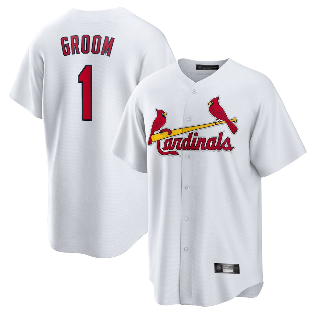 Odoa St. Louis Cardinals #1 Ozzie Smith Player White Home Game Stitched Jerseys