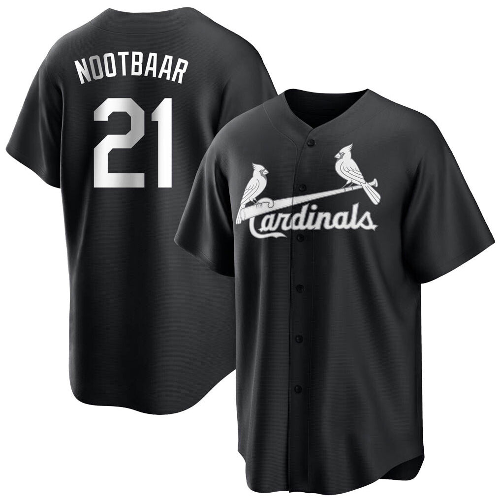 Odoa St. Louis Cardinals #21 Lars Nootbaar Player Black City Connect Home Limited Stitched Jerseys