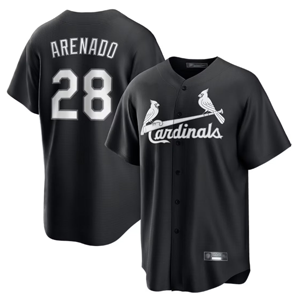 Odoa St. Louis Cardinals #28 Nolan Arenado Player Black City Connect Home Limited Stitched Jerseys