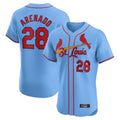 Odoa St. Louis Cardinals #28 Nolan Arenado Player Light Blue Home Limited Elite Stitched Jerseys
