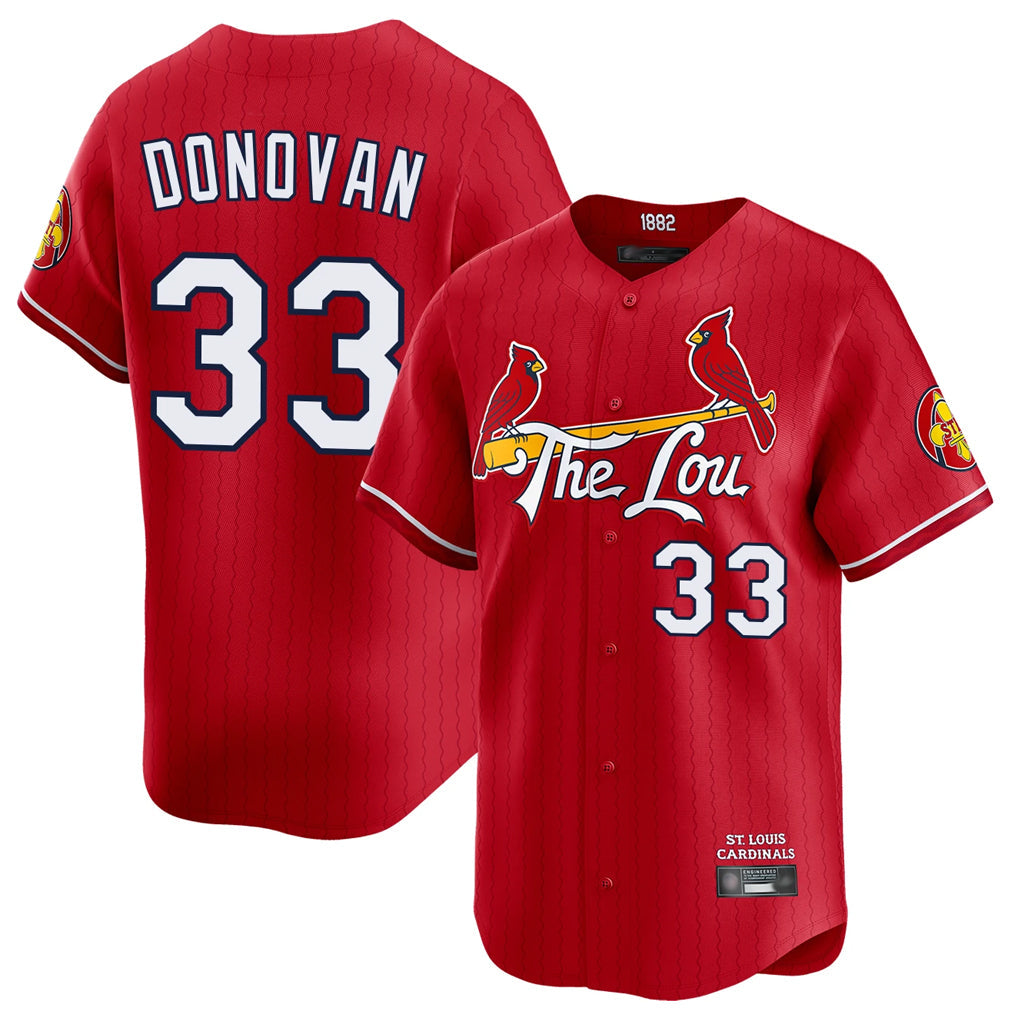 Odoa St. Louis Cardinals #33 Brendan Donovan Player Red City Connect Limited Stitched Jerseys
