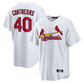 Odoa St. Louis Cardinals #40 Willson Contreras Player White Home Game Stitched Jerseys