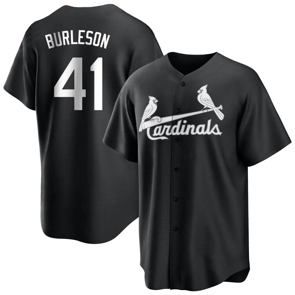 Odoa St. Louis Cardinals #41 Alec Burlesona Player Black City Connect Home Limited Stitched Jerseys
