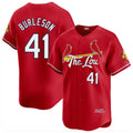 Odoa St. Louis Cardinals #41 Alec Burlesona Player Red City Connect Limited Stitched Jerseys