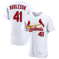 Odoa St. Louis Cardinals #41 Alec Burlesona Player White Home Limited Elite Stitched Jerseys