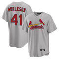Odoa St. Louis Cardinals #41 Alec Burlesona Player Gray Home Game Stitched Jerseys