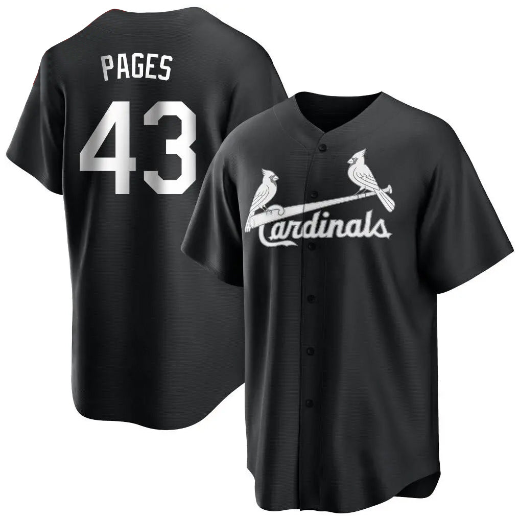 Odoa St. Louis Cardinals #43 Pedro Pages Player Black City Connect Home Limited Stitched Jerseys