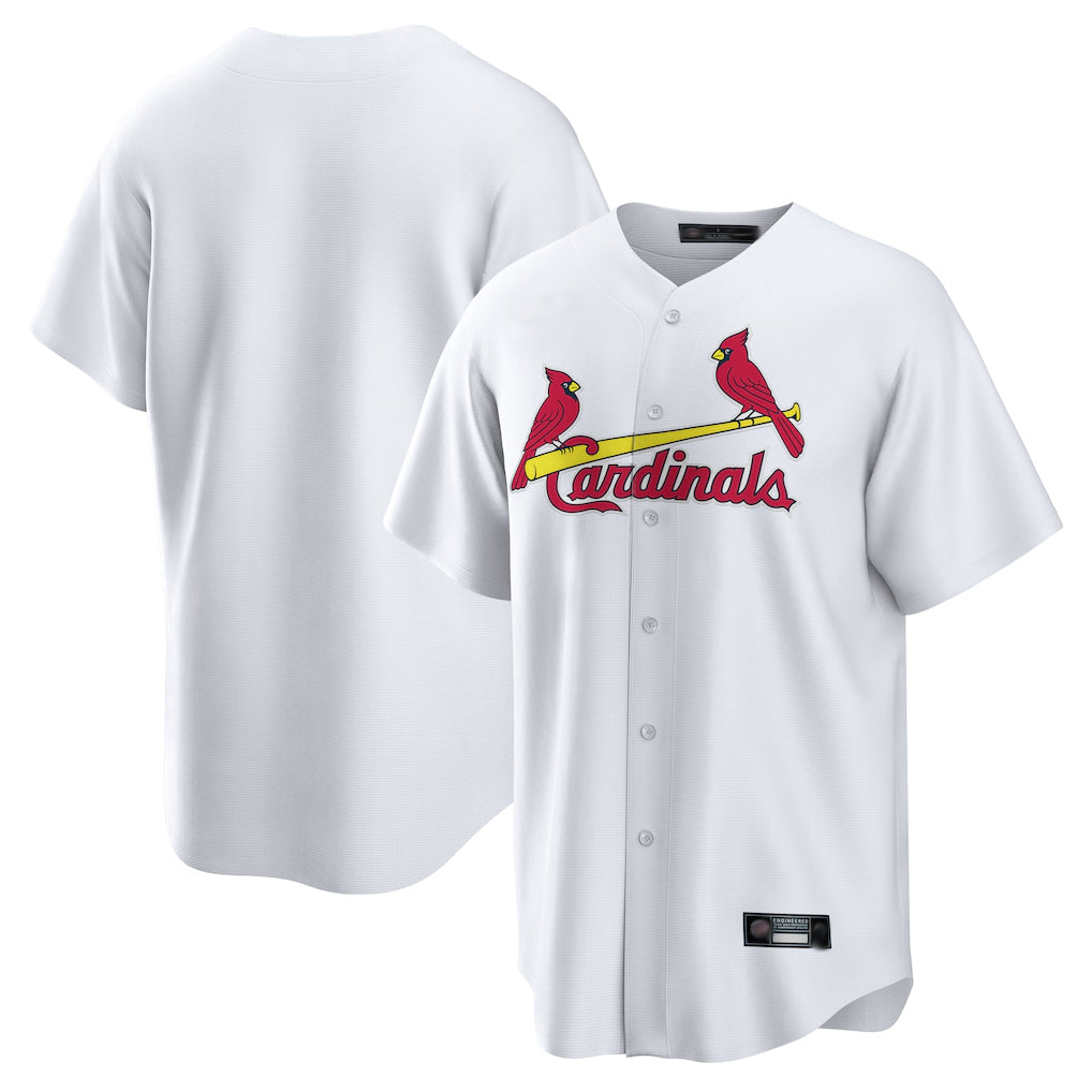Odoa St. Louis Cardinals Blank Player White Home Game Stitched Jerseys