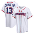 Odoa TB.Rays #13 Junior Caminero Player White 2026 World Classic Limited Stitched Jerseys