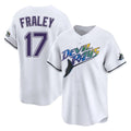 Odoa TB.Rays #17 Jake Fraley Player White City Connect Home Stitched Jerseys