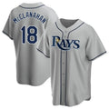 Odoa TB.Rays #18 Shane McClanahan Player Gray Home Game Stitched Jerseys