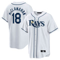 Odoa TB.Rays #18 Shane McClanahan Player White Home Game Stitched Jerseys