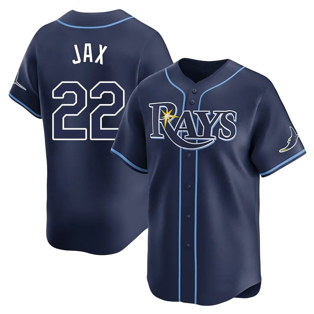 Odoa TB.Rays #22 Griffin Jax Player Navy Home Limited Stitched Jerseys