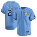 Odoa TB.Rays #2 Yandy Diaz Player Light Blue Home Limited Stitched Jerseys